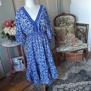 Max Studio Floral Ruffle Dress